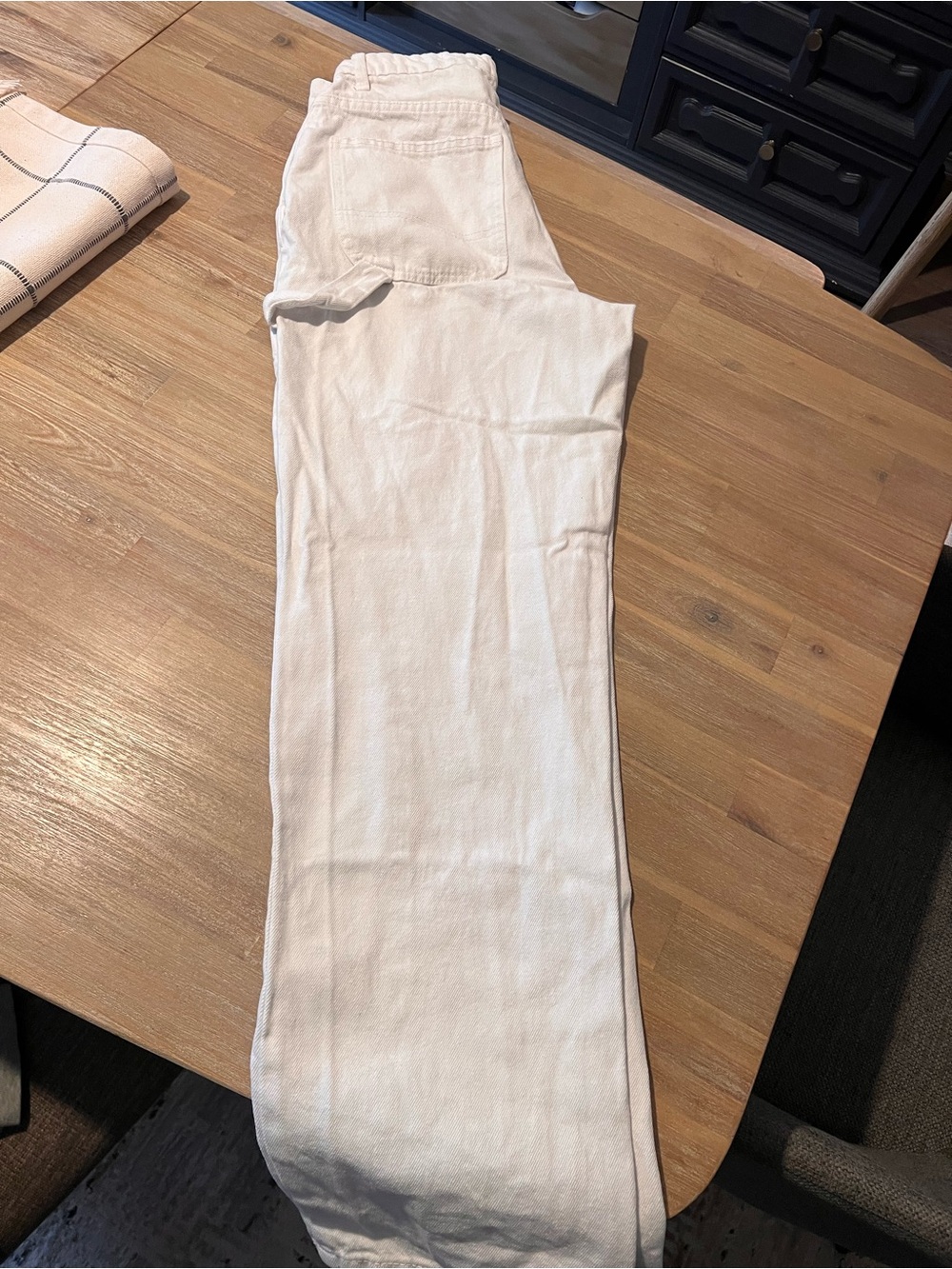 Cotton On Women's Straight Leg Carpenter Jean in White
